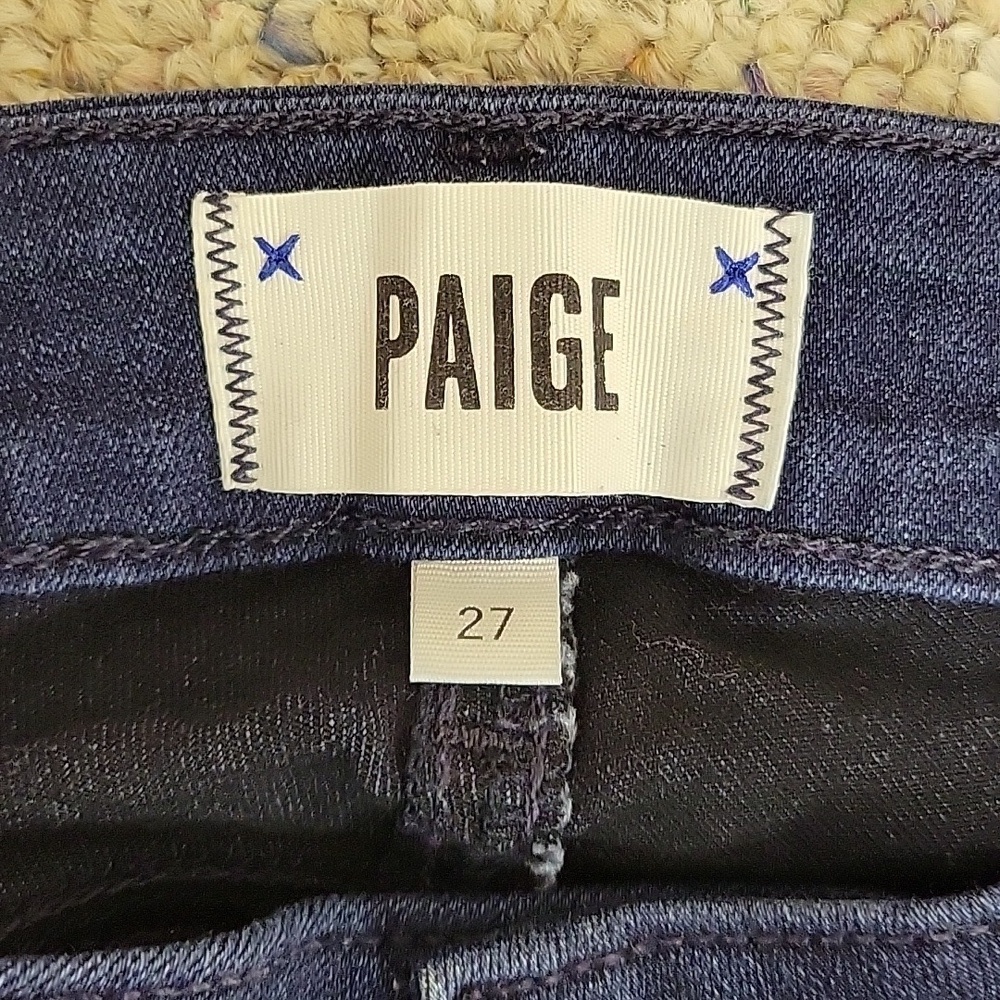 Paige Verdugo skinny Ankle Color Bryce Women's mid rise Blue Jeans Sz 27 - Picture 5 of 6